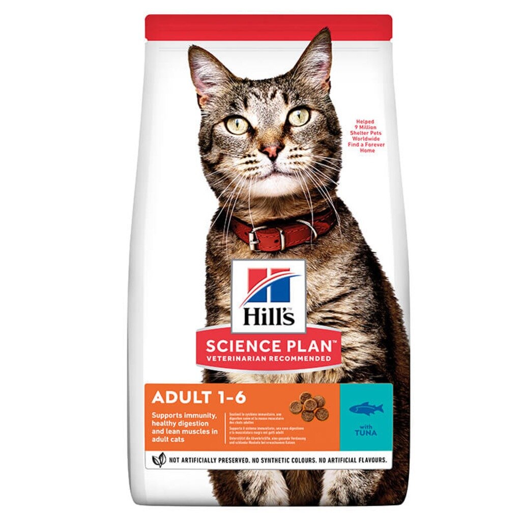 Hill's Science Plan Ton Balıklı Yetişkin Kedi Kuru Maması 1,5 kg (1 Adet Malt Paste Hediye)