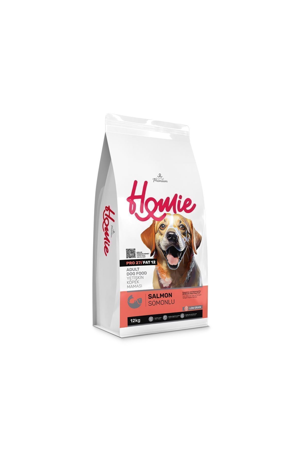 Homie Premium Somonlu Yetişkin Köpek Kuru Maması 12 kg