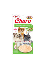 Inaba Churu Tavuklu ve Deniz Taraklı Yetişkin Kedi Krama Ödül Maması 4X14 gr