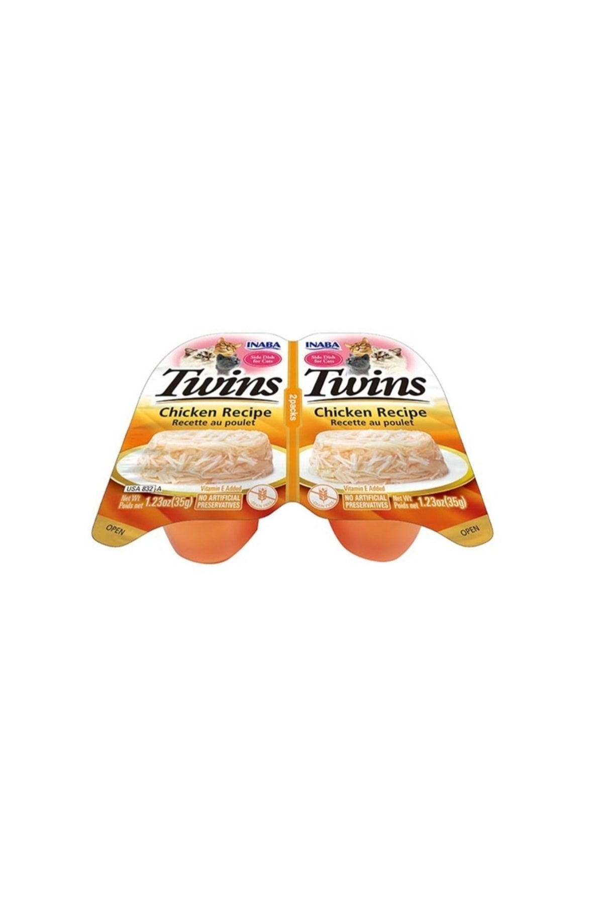 Inaba Twins Tavuklu Jöleli Yetişkin Kedi Konserve Ödül Maması 2X35 gr