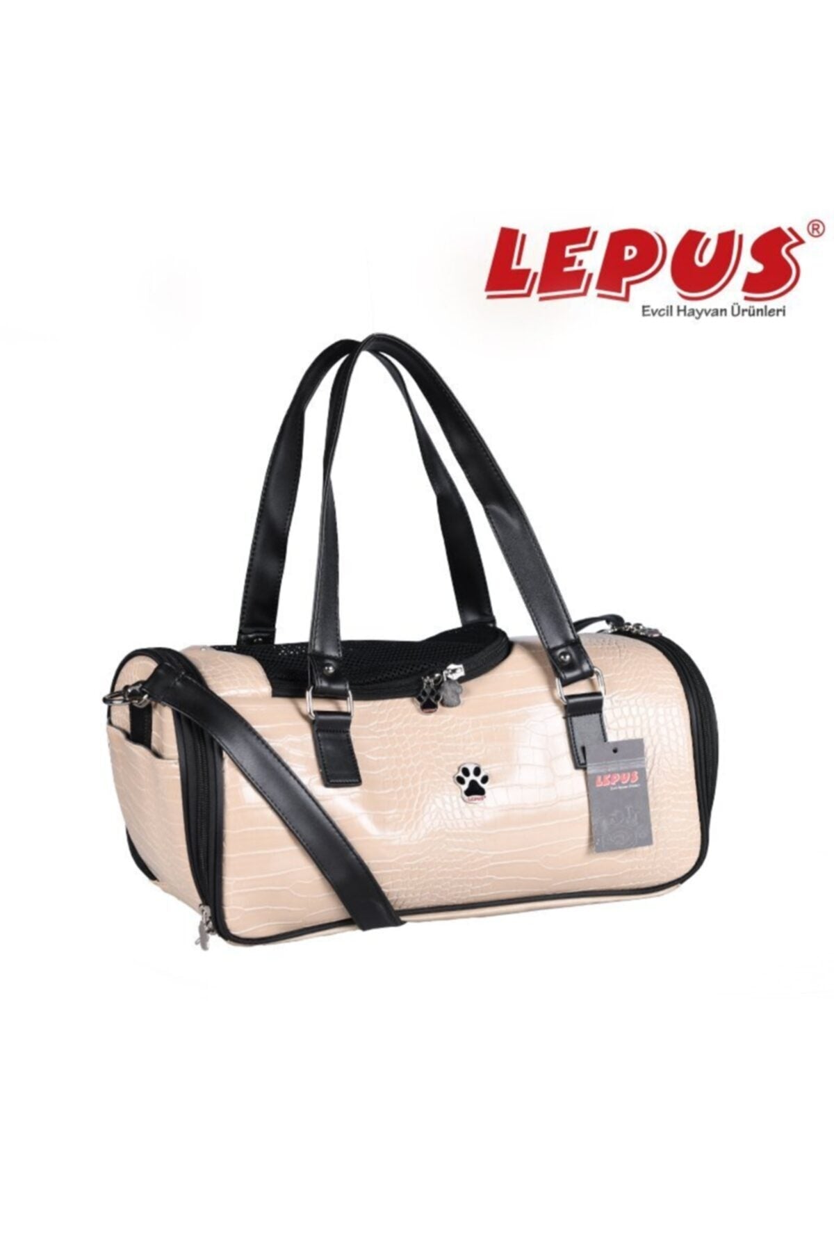 Lepus Kedi ve Köpek için Duffle Bag Bej 3X23X46H cm