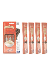 M-Pets Creamy Somonlu Yetişkin Kedi Sıvı Ödül Maması 4X15 gr