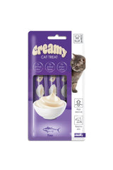 M-Pets Creamy Ton Balıklı Yetişkin Kedi Sıvı Ödül Maması 4X15 gr