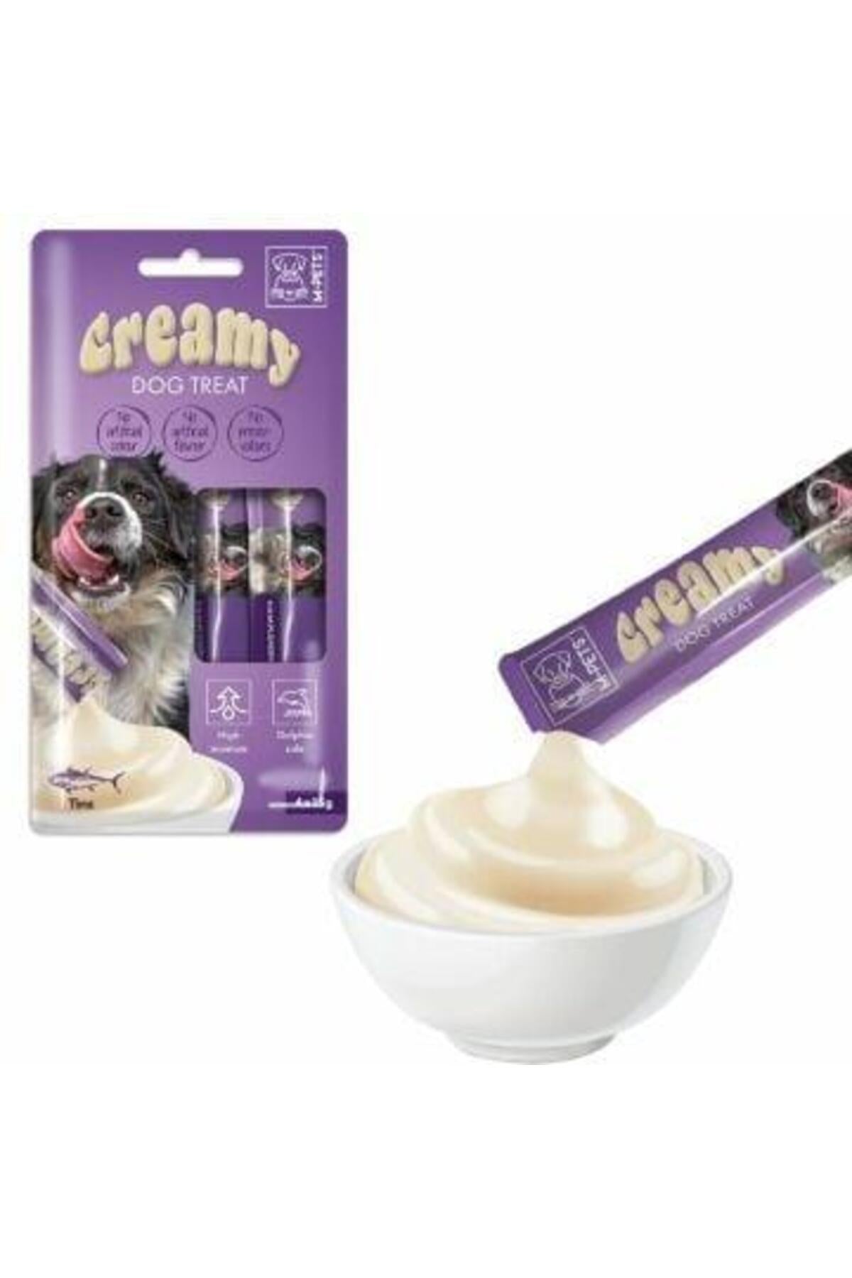 M-Pets Creamy Ton Balıklı Yetişkin Köpek Sıvı Ödül Maması 4X15 gr