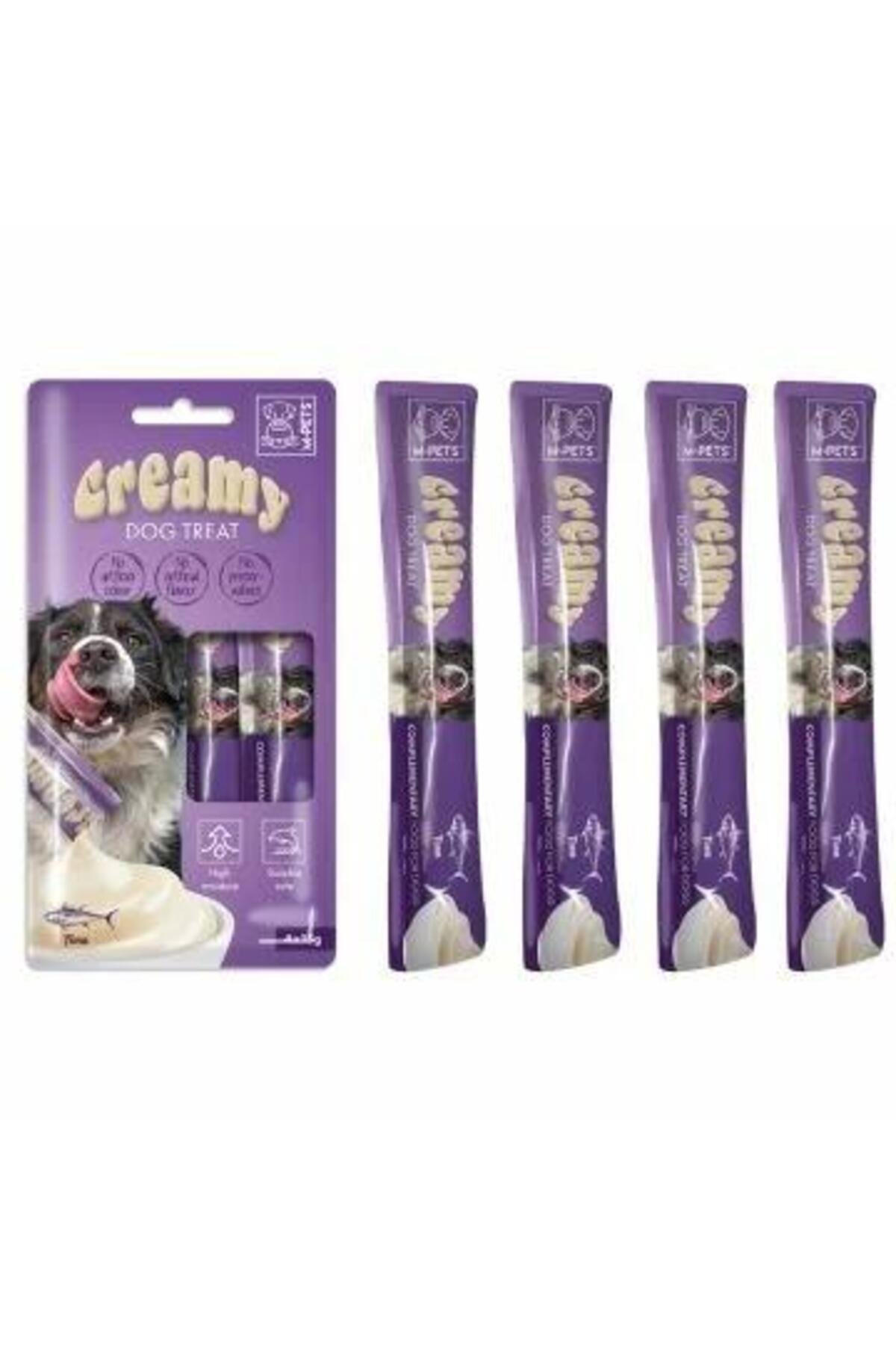 M-Pets Creamy Ton Balıklı Yetişkin Köpek Sıvı Ödül Maması 4X15 gr