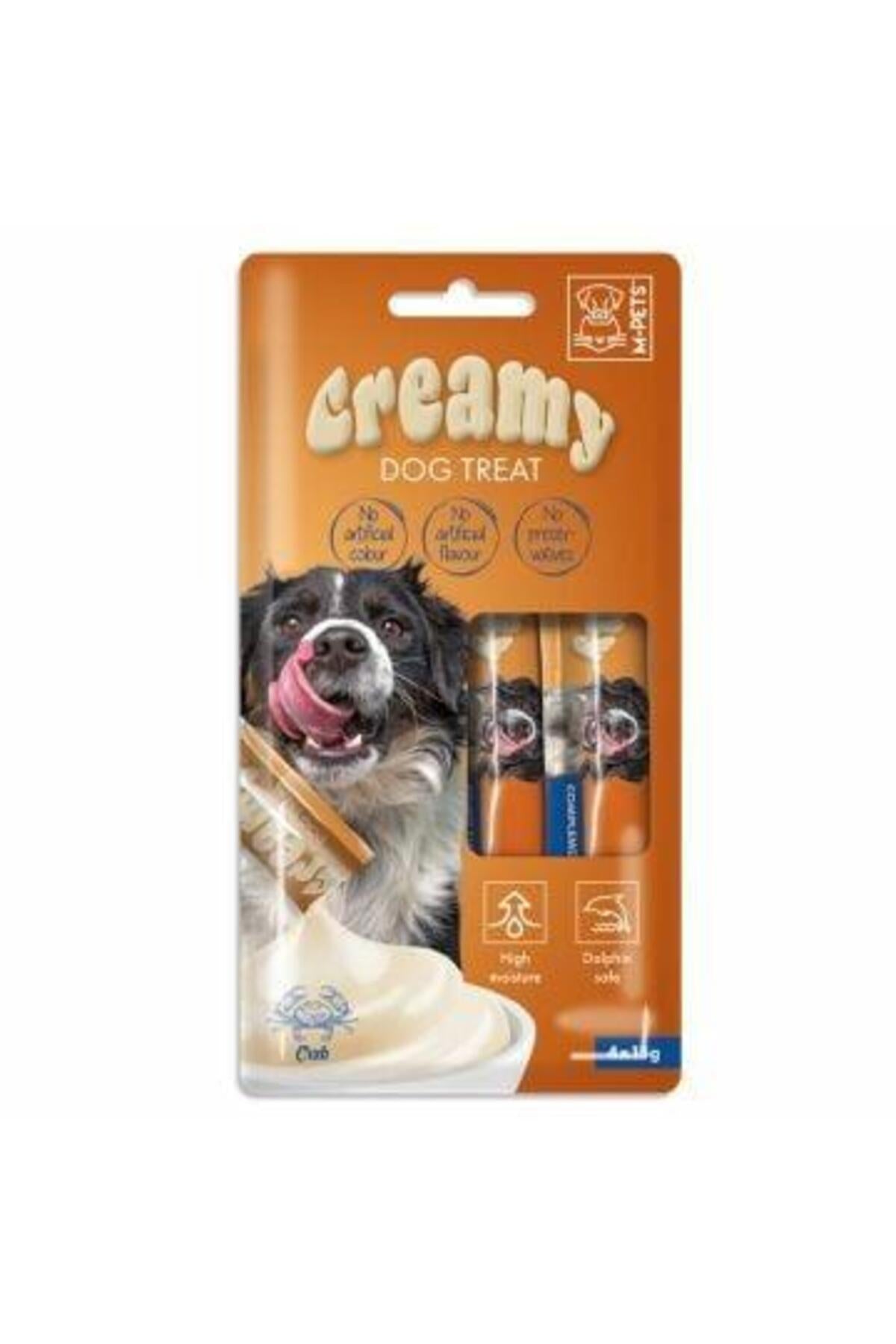 M-Pets Creamy Yengeçli Yetişkin Köpek Sıvı Ödül Maması 4X15 gr