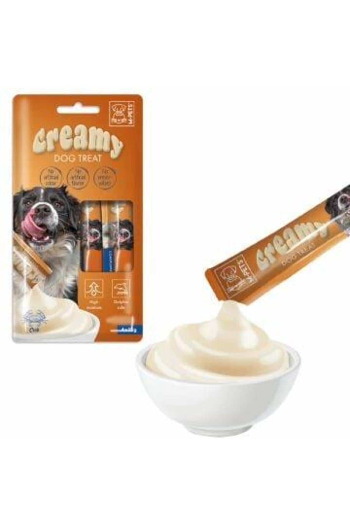 M-Pets Creamy Yengeçli Yetişkin Köpek Sıvı Ödül Maması 4X15 gr