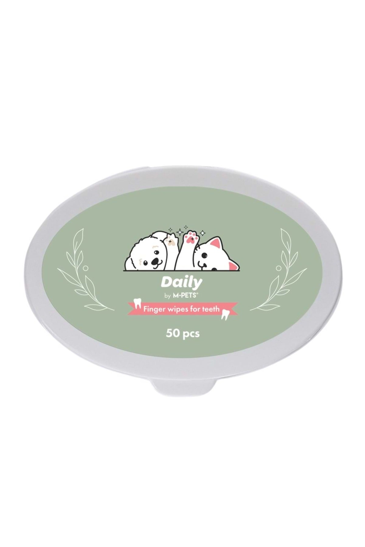 M-pets Daily Kedi ve Köpek Diş Temizleme Mendili 50 Adet