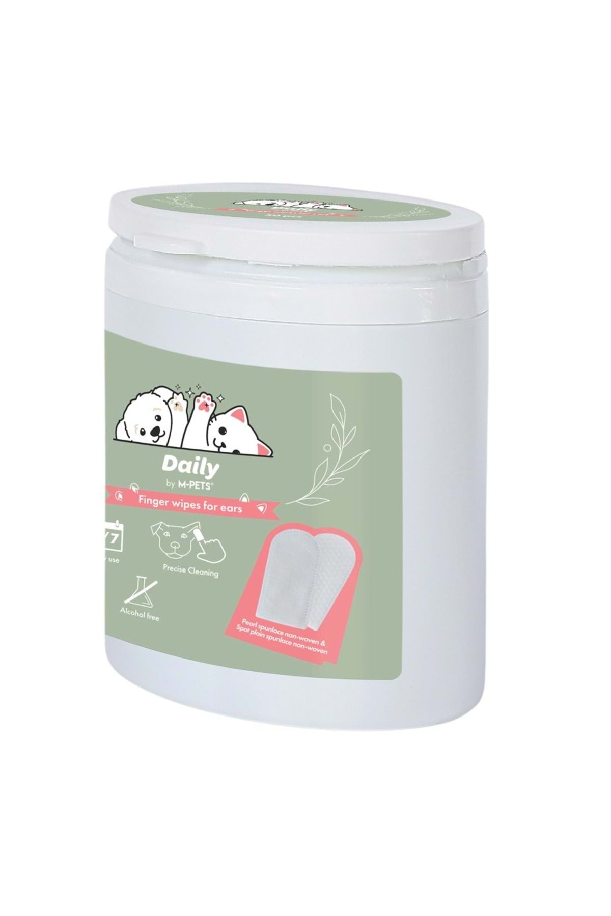 M-pets Daily Kedi ve Köpek Kulak Temizleme Mendili 50 Adet