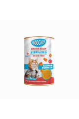 Moochie Et Suyu İçerisinde Somonlu ve Balkabaklı Kısırlaştırılmış Yetişkin Kedi Sıvı Ödül Çorbası 135 ml