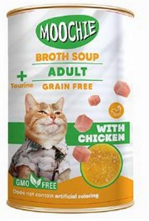 Moochie Et Suyu İçerisinde Tavuklu Yetişkin Kedi Sıvı Ödül Çorbası 135 ml