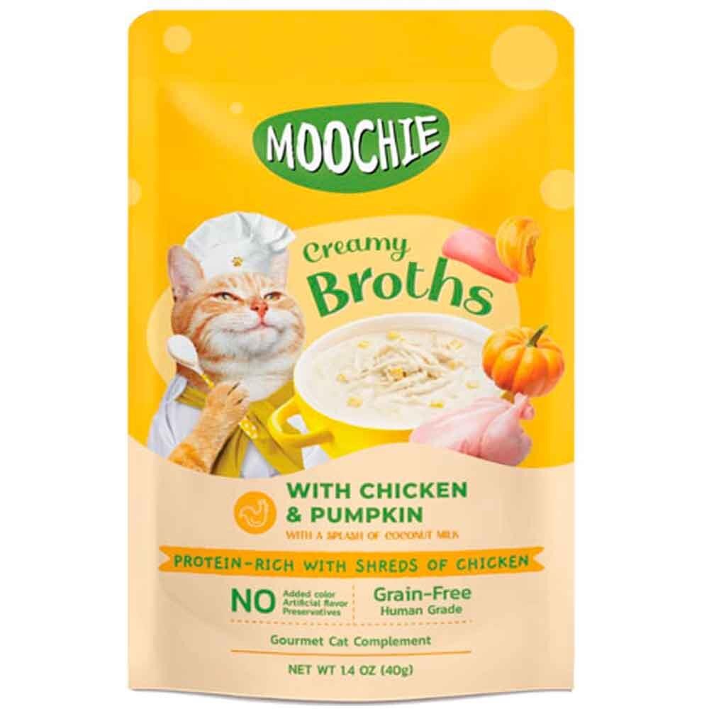 Moochie Tavuklu ve Balkabaklı Yetişkin Kedi Sıvı Ödül Çorbası 40 gr