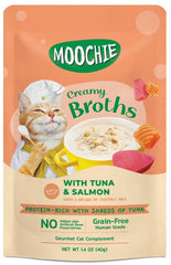 Moochie Ton Balıklı ve Somonlu Yetişkin Kedi Sıvı Ödül Çorbası 40 gr