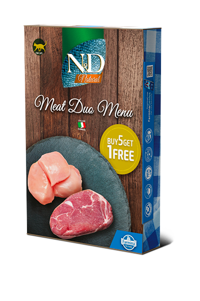 N&D Meat Duo Menü Kuzulu ve Tavuklu Yetişkin Kedi Konserve Yaş Maması 6 X 70 gr