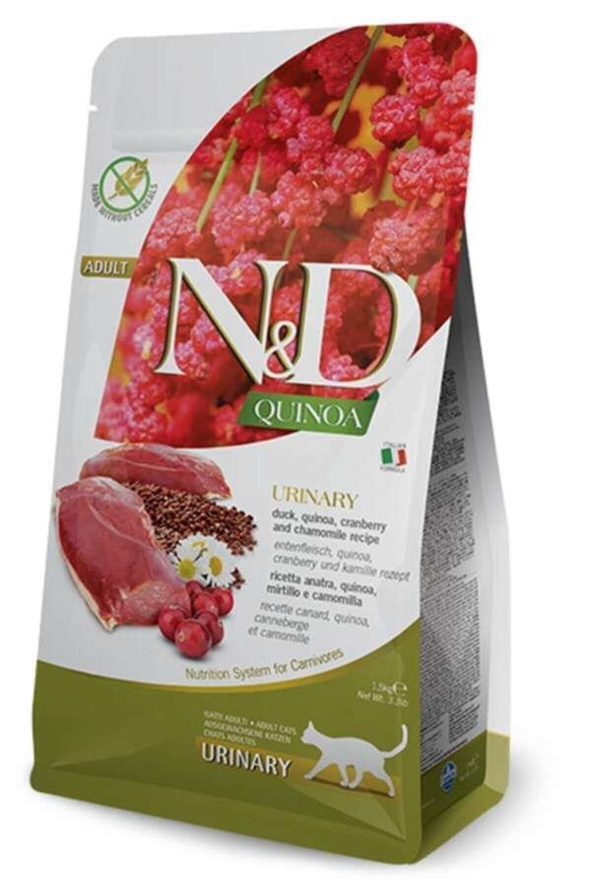 N&D Quinoa Tahılsız Ördekli Urinary İdrar Yolları Destekleyici Yetişkin Kedi Kuru Maması 1,5 kg