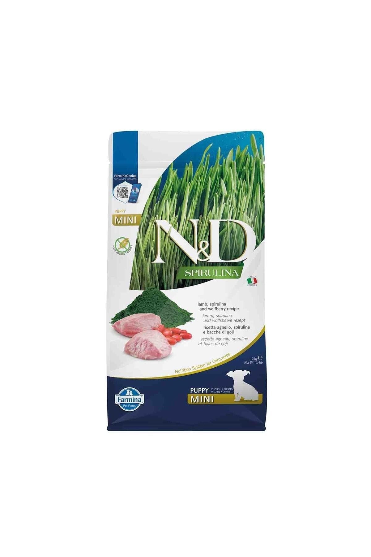 N&D Spirulina Kuzulu Mini Irk Yavru Köpek Kuru Maması 2 kg