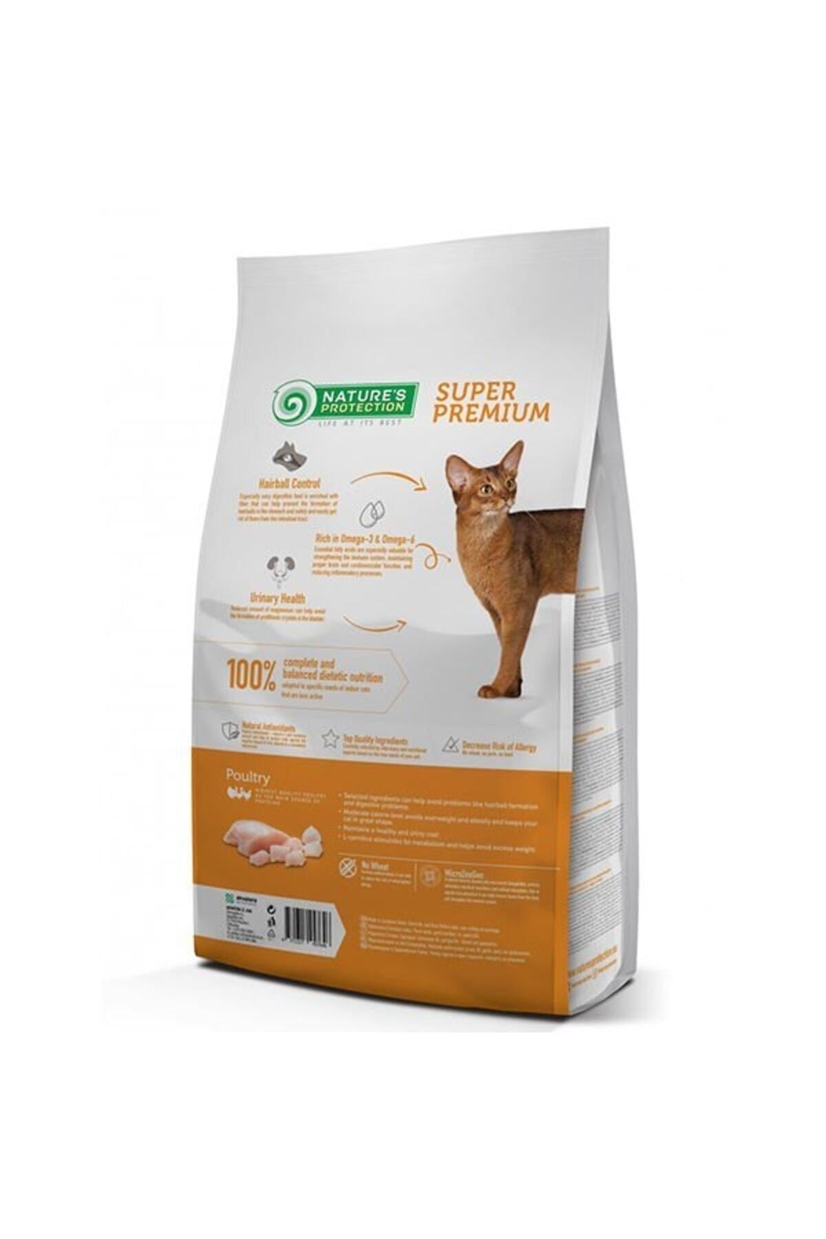 Nature's Protection Düşük Tahıllı Kümes Hayvanlı Indoor Yetişkin Kedi Kuru Maması 2 kg