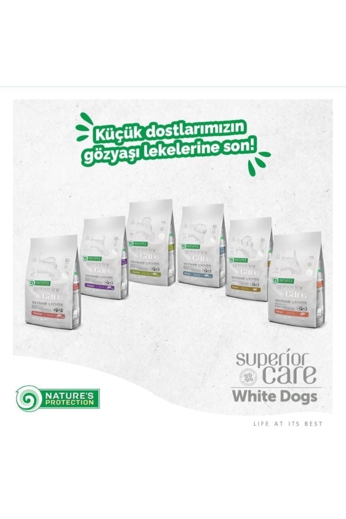 Nature's Protection Somonlu Beyaz Tüylü Yavru Köpek Kuru Maması 1,5 kg