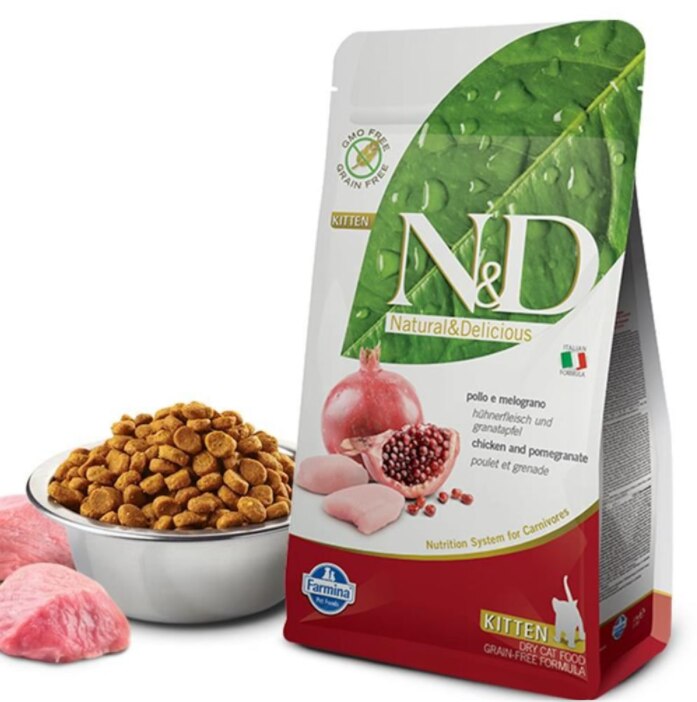 N&D Prime Tahılsız Tavuklu ve Narlı Yavru Kedi Kuru Maması 1,5 kg