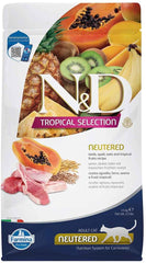 N&D Tropical Selection Kuzulu ve Tropikal Meyveli Kısırlaştırılmış Düşük Tahıllı Yetişkin Kedi Kuru Maması 1,5 kg