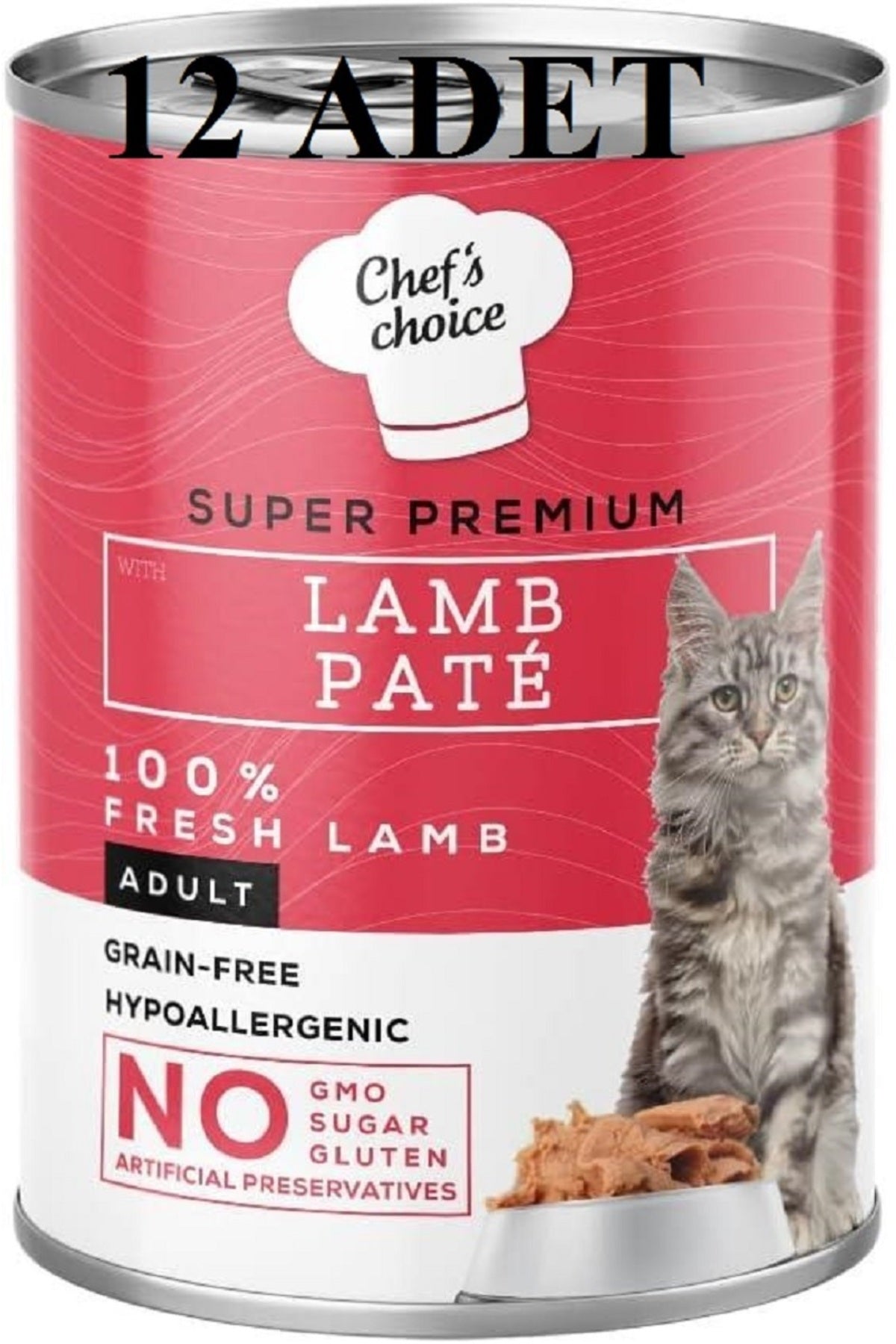 New Chef's Choice Kuzulu Yetişkin Kedi Konserve Yaş Maması 400 gr