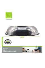 Nunbell Kedi & Köpek Çelik Mama ve Su Kabı Oval 22 cm