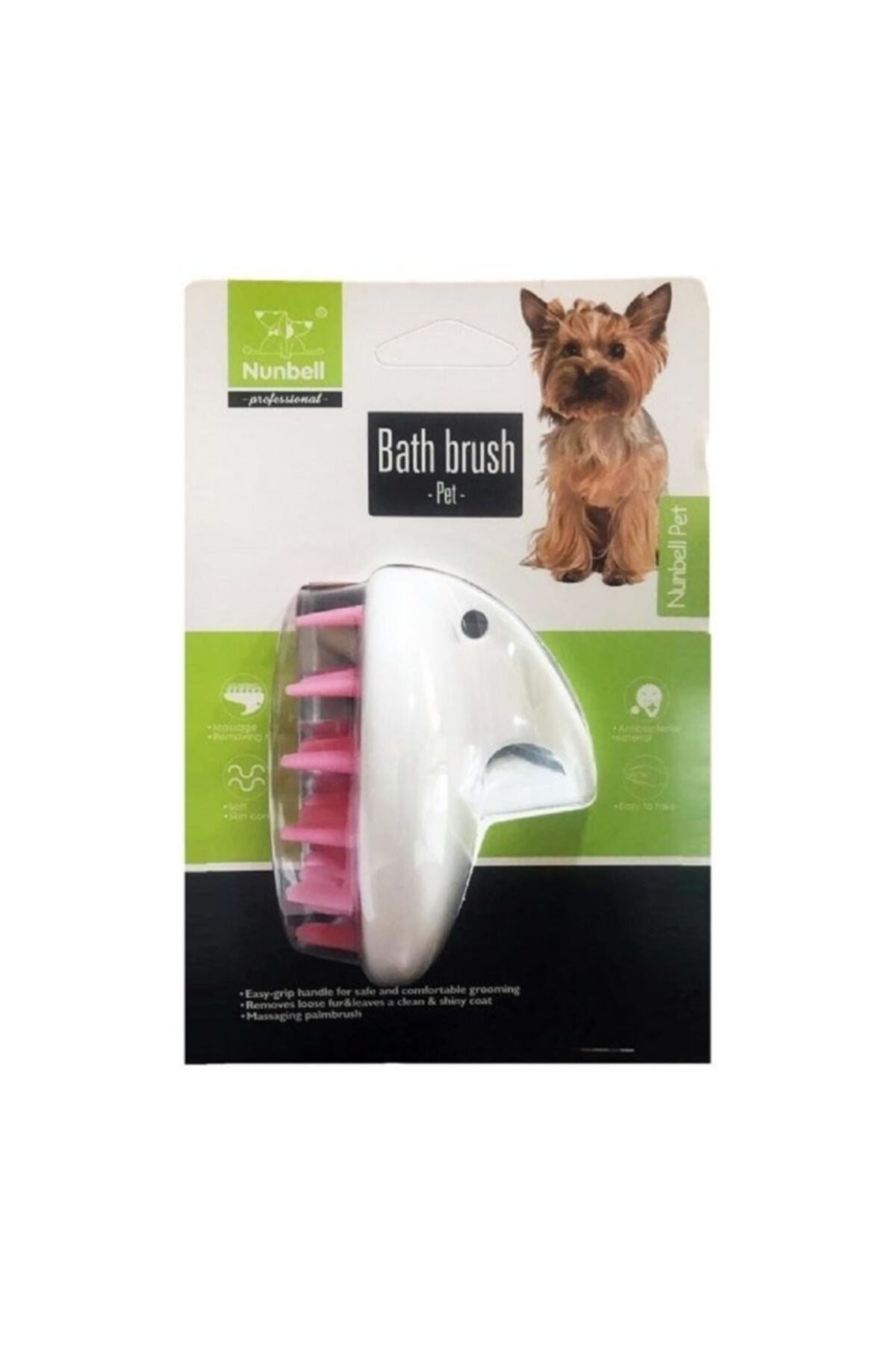 Nunbell Kedi & Köpekler İçin Masaj ve Yıkama Fırçası