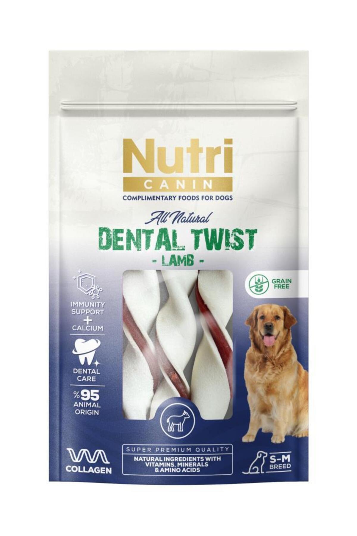 Nutri Canin Dental Kuzulu Yetişkin Köpek Sarılı Kemik Ödül Maması 80 gr