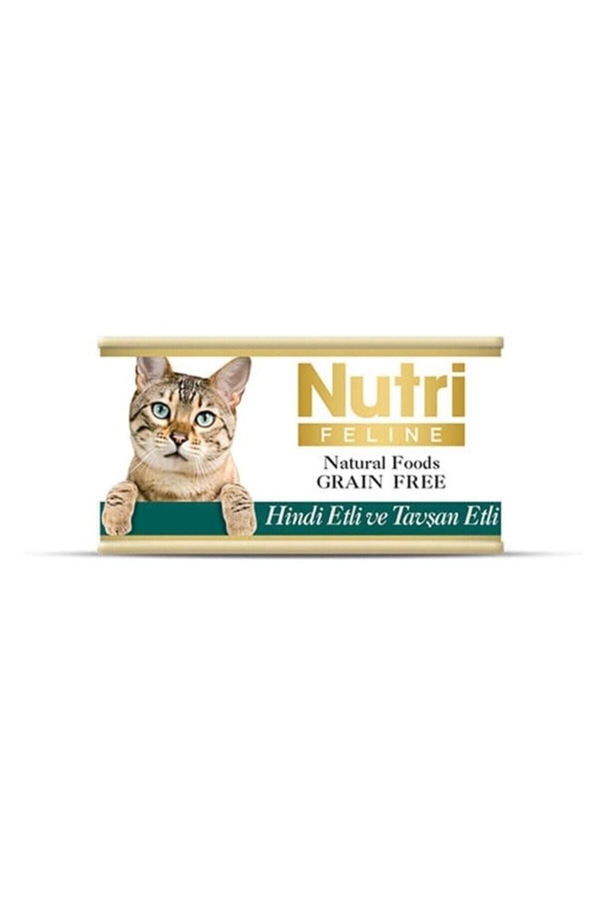 Nutri Feline Hindili ve Tavşan Etli Yetişkin Kedi Yaş Maması 85 gr