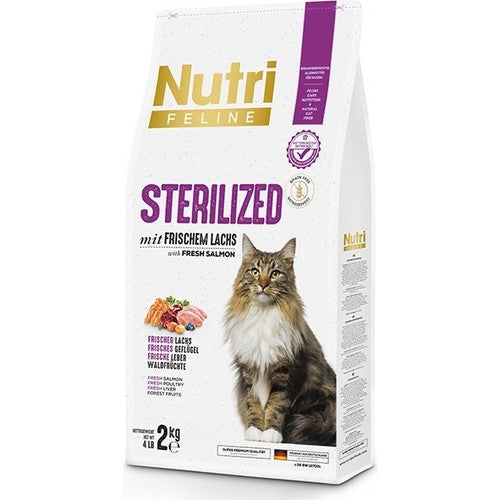 Nutri Feline Somonlu Kısırlaştırılmış Yetişkin Kedi Kuru Maması 2 kg