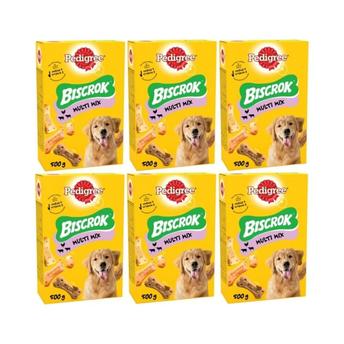 Pedigree Biscrok Multi Mix Köpek Ödül Bisküvisi 6 X 500 gr