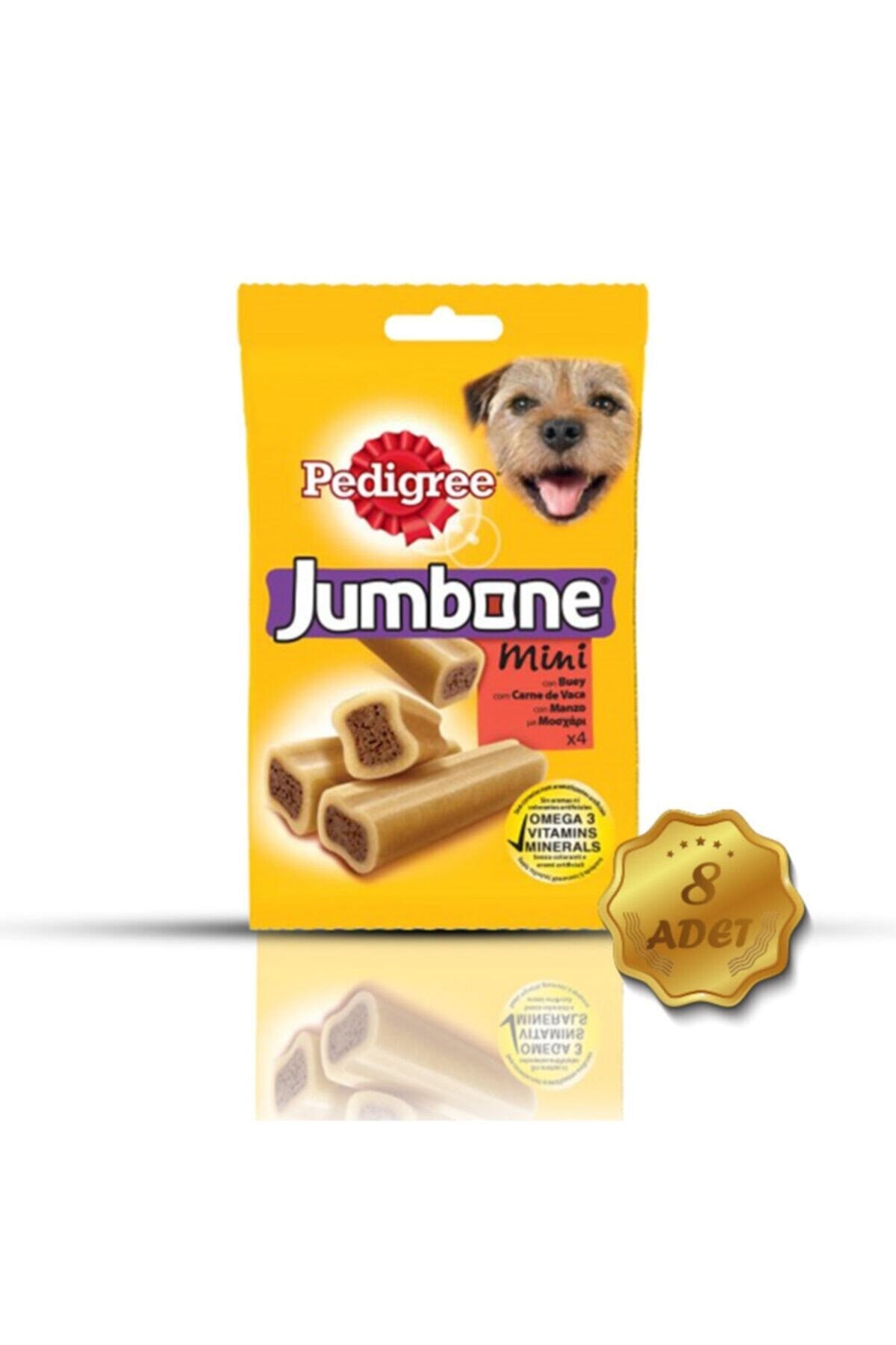 Pedigree Jumbone Mini Sığır Etli Köpek Ödül Maması 8 X 160 gr