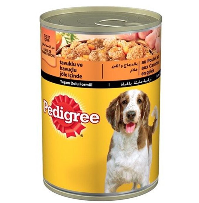 Pedigree Tavuklu Yetişkin Köpek Konserve Yaş Maması 12 X 400 gr