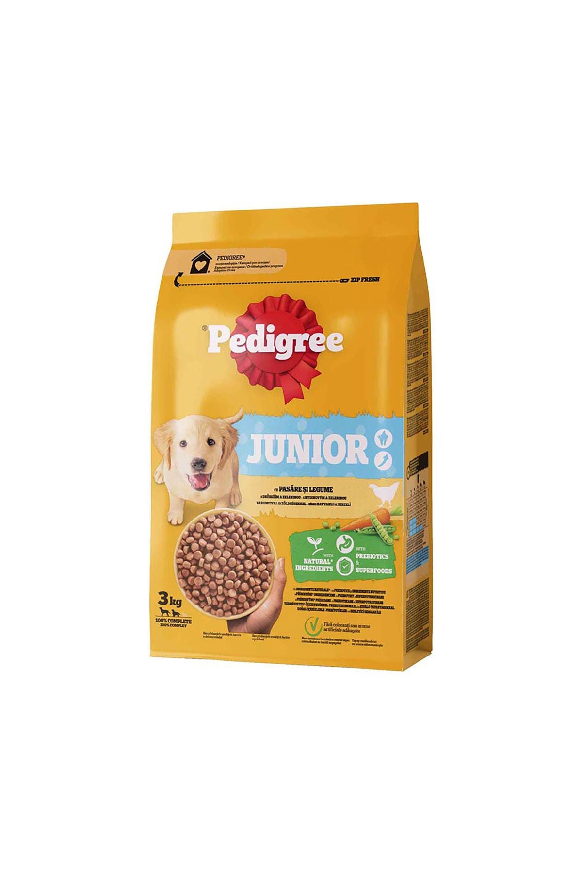 Pedigree Kümes Hayvanlı ve Sebzeli Yavru Köpek Kuru Maması 3 kg (Yeni)