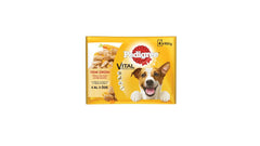 Pedigree Multipack Biftekli ve Kuzulu & Hindili ve Havuçlu Yetişkin Köpek Yaş Maması 4 X100 gr X13