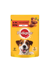 Pedigree Sığırlı ve Tavuklu Yetişkin Köpek Yaş Maması 100 gr