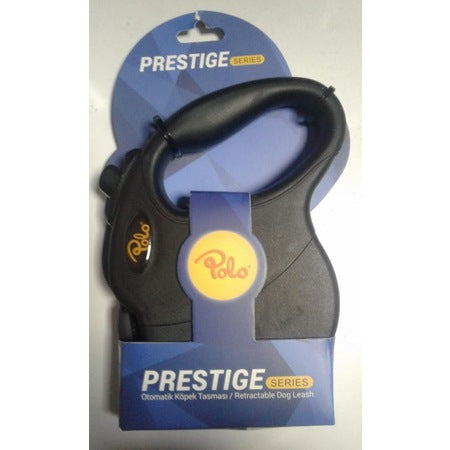 Polo Prestige Siyah Otomatik Köpek Tasma M 5M/20kg