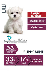 Pro Performance Kuzulu ve Yaban Mersinli Mini Irk Yavru Köpek Kuru Maması 7 kg