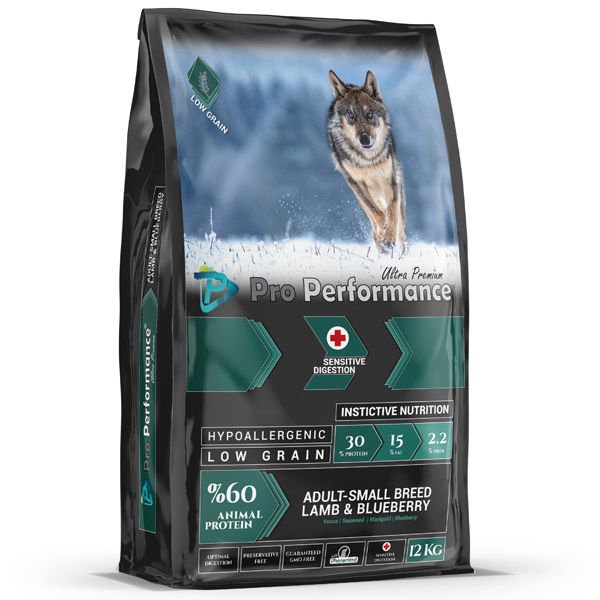 Pro Performance Kuzulu ve Yaban Mersinli Mini Irk Yetişkin Köpek Kuru Maması 12 kg