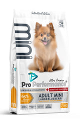 Pro Performance Kuzulu ve Yaban Mersinli Mini Irk Yetişkin Köpek Maması 7 kg