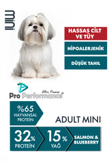 Pro Performance Somonlu ve Yaban Mersinli Mini Irk Yetişkin Köpek Kuru Maması 7 kg