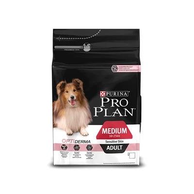 Pro Plan Somonlu ve Pirinçli Sensitive Skin Orta Irk Yetişkin Köpek Kuru Maması 3 kg