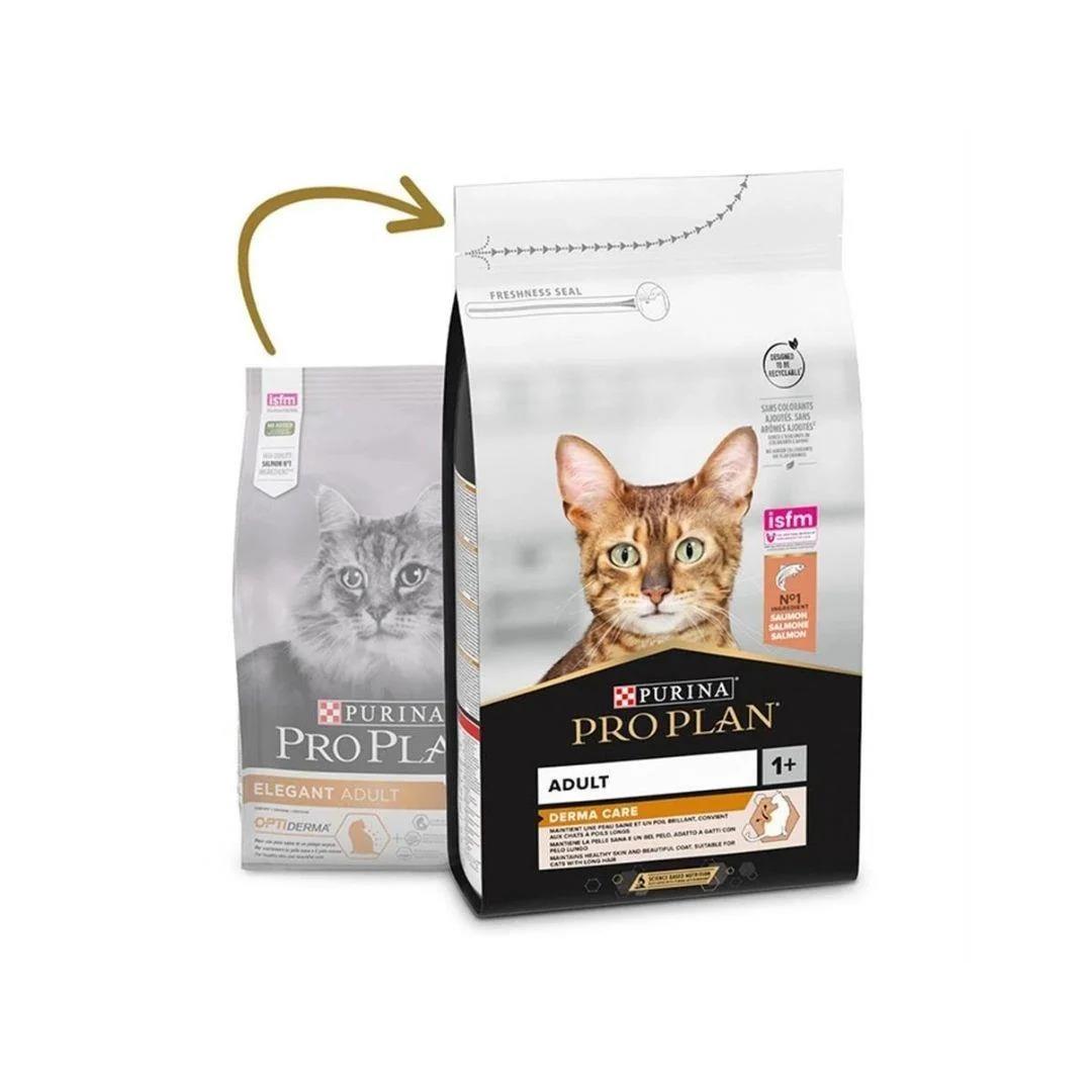 Pro Plan Derma Care Somonlu Tüy Sağlığı Destekleyicili Yetişkin Kedi Kuru Maması 10 kg