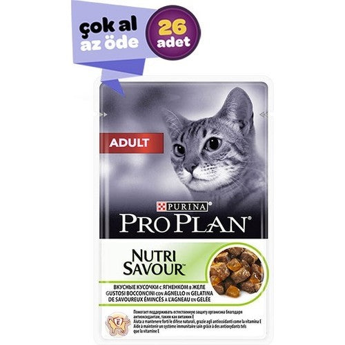 Pro Plan Kuzulu Yetişkin Kedi Yaş Maması 26 X 85 gr