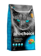 Prochoice Pro 34 Somonlu ve Pirinçli Yetişkin Kedi Kuru Maması 2 kg