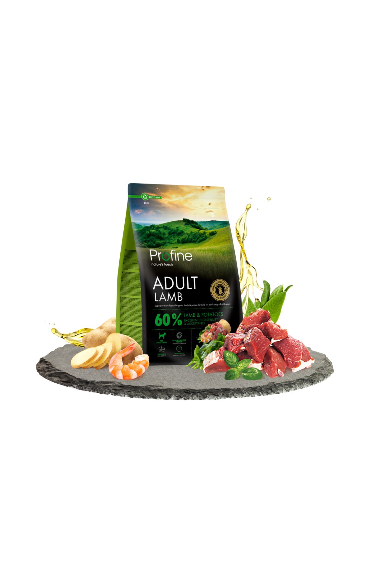 Profine Kuzulu Glutensiz Yetişkin Köpek Kuru Maması 12 kg