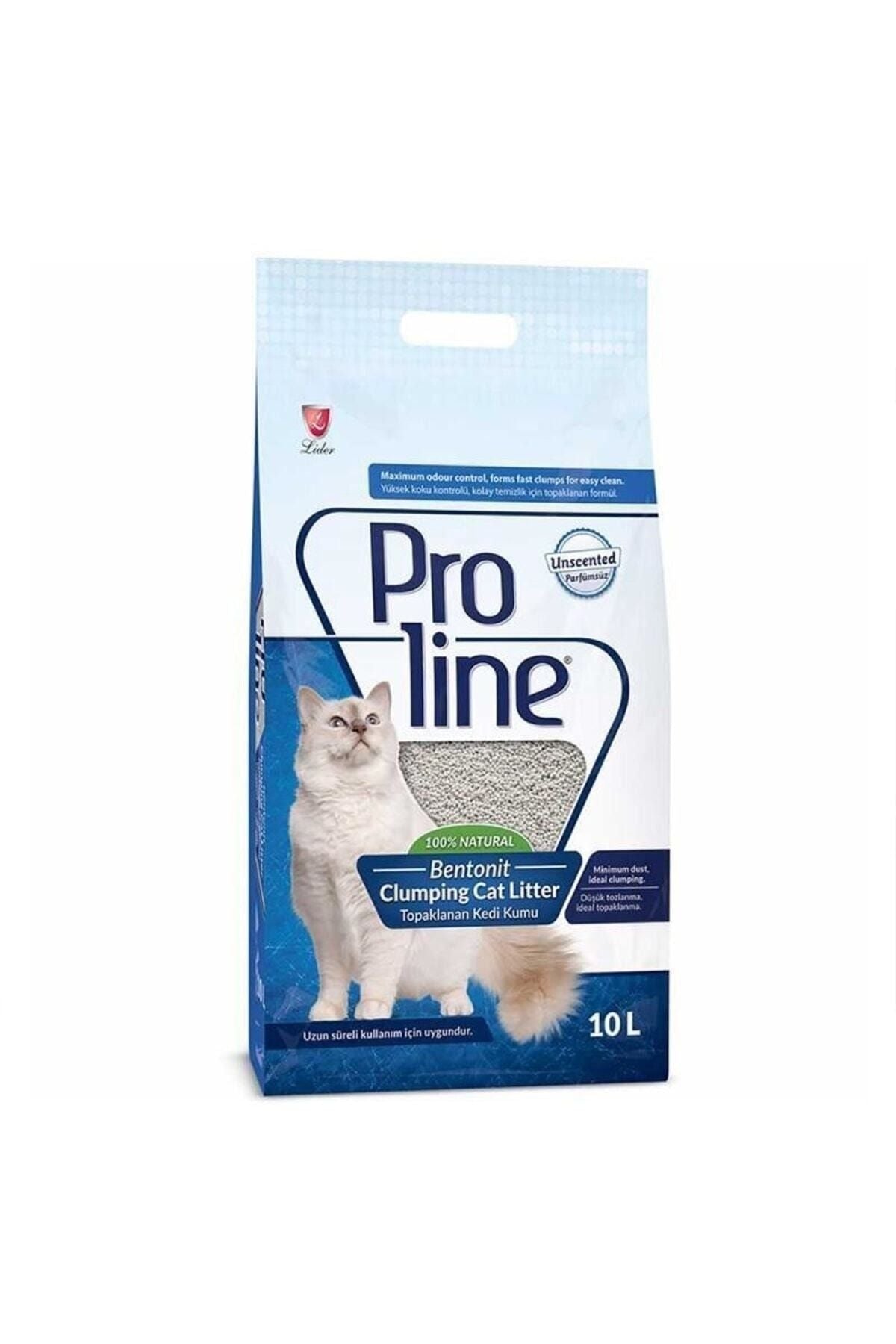 Proline Sade Bentonit İnce Kedi Kumu 10 lt