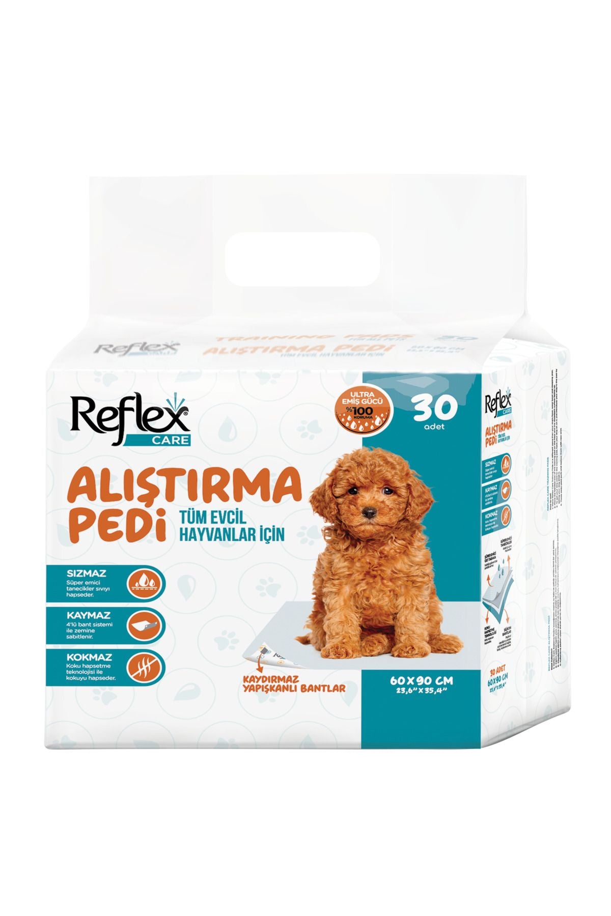 Reflex Care Kaydırmaz Köpek Alıştırma Pedi 60x90cm 30 Adet