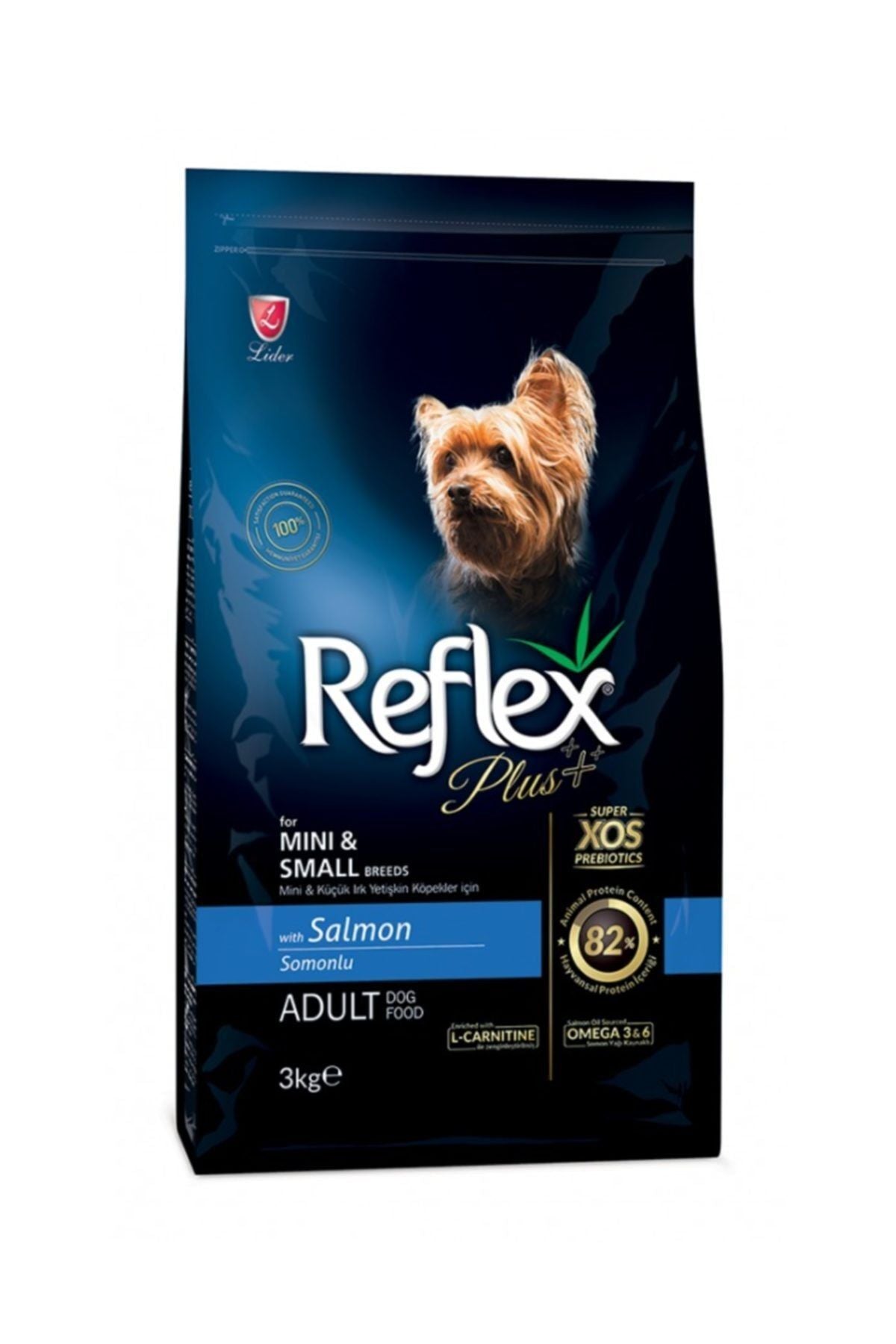 Reflex Plus Somonlu Mini Irk Yetişkin Köpek Kuru Maması 3 kg