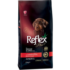 Reflex Plus Kuzulu ve Pirinçli Yavru Köpek Kuru Maması 15 kg